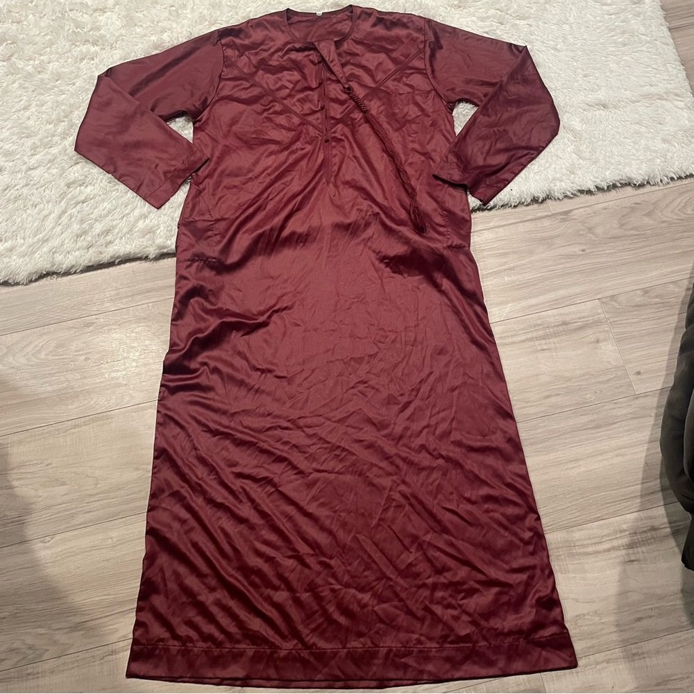 Thobe jubba Dishdasha Thawb Thoub Muslim Dress Abaya Daffah Kaftan Robe